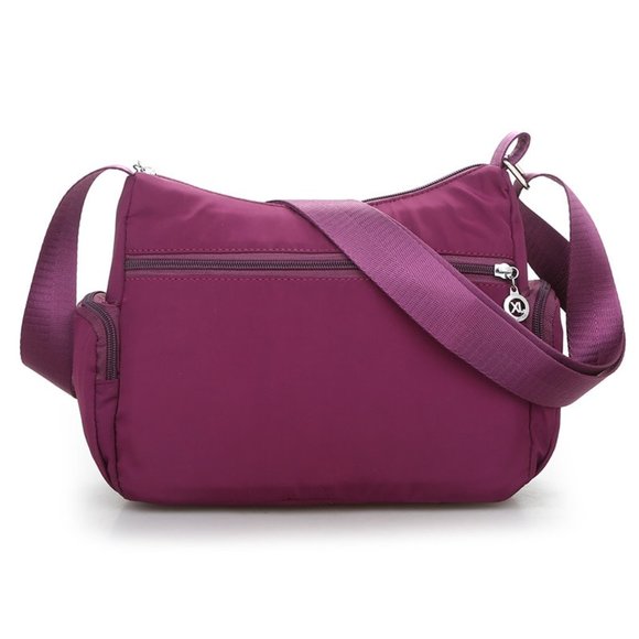 SPRING SPECIAL 20$ *** Shoulder bag / sturdy nylon / PURPLE - Picture 8 of 9